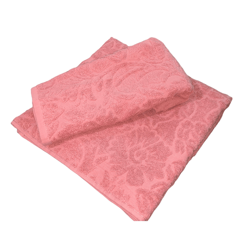 Set 2 Toallas Jacquard 500g Weave Rosa