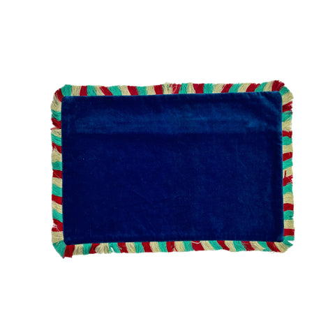 Funda De Flecos Velvet Para Cojín 30 X 45 Cm Azul