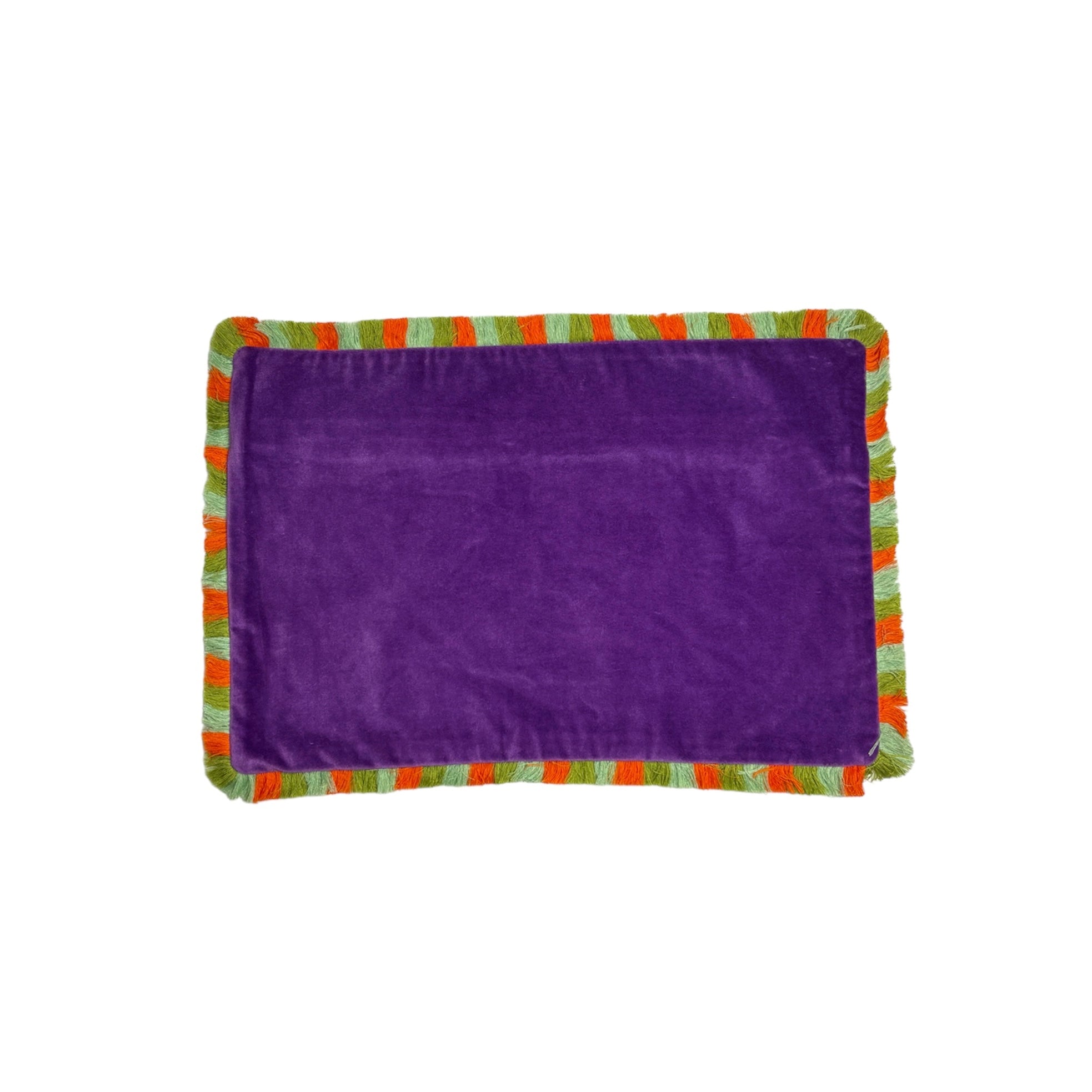 Funda De Flecos Velvet Para Cojín 30 X 45 Cm Violeta