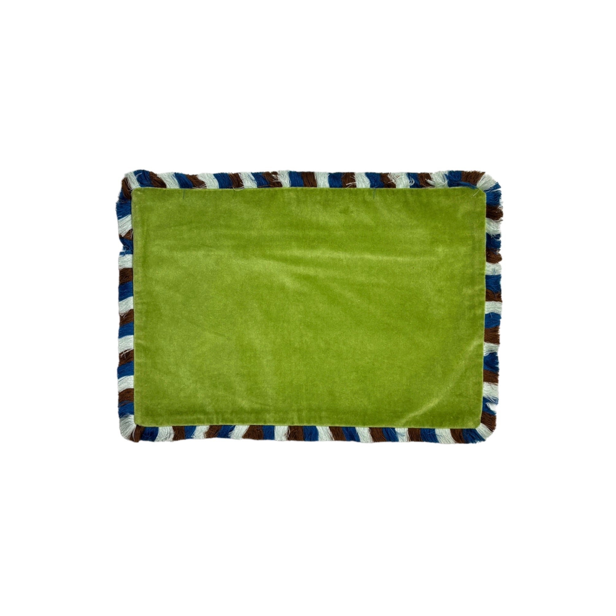 Funda De Flecos Velvet Para Cojín 30 X 45 Cm Verde