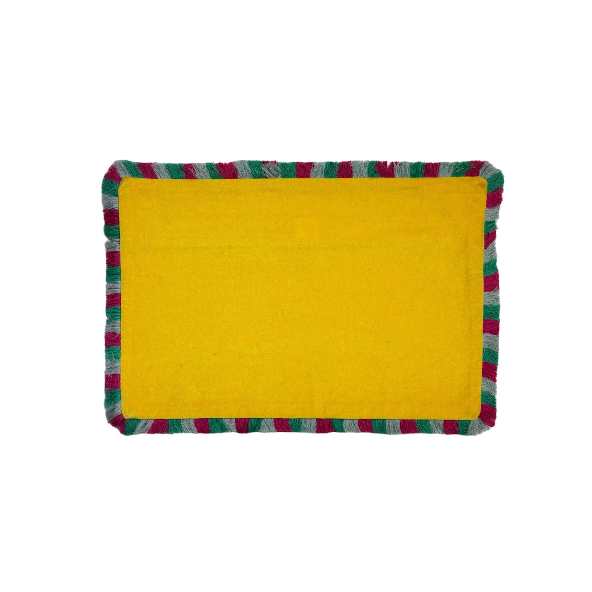 Funda De Flecos Velvet Para Cojín 30 X 45 Cm Mostaza