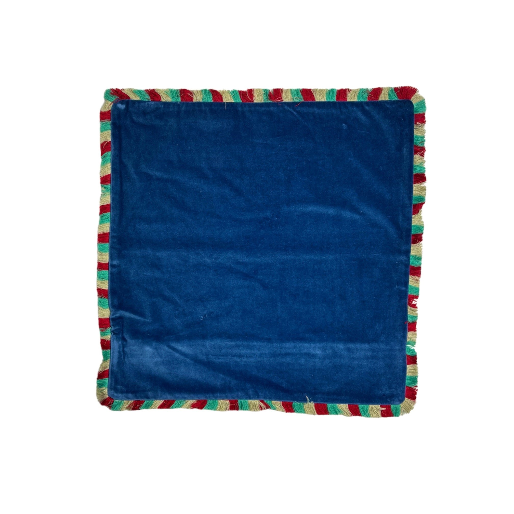 Funda De Flecos Velvet Para Cojín 50 X 50 Cm Azul