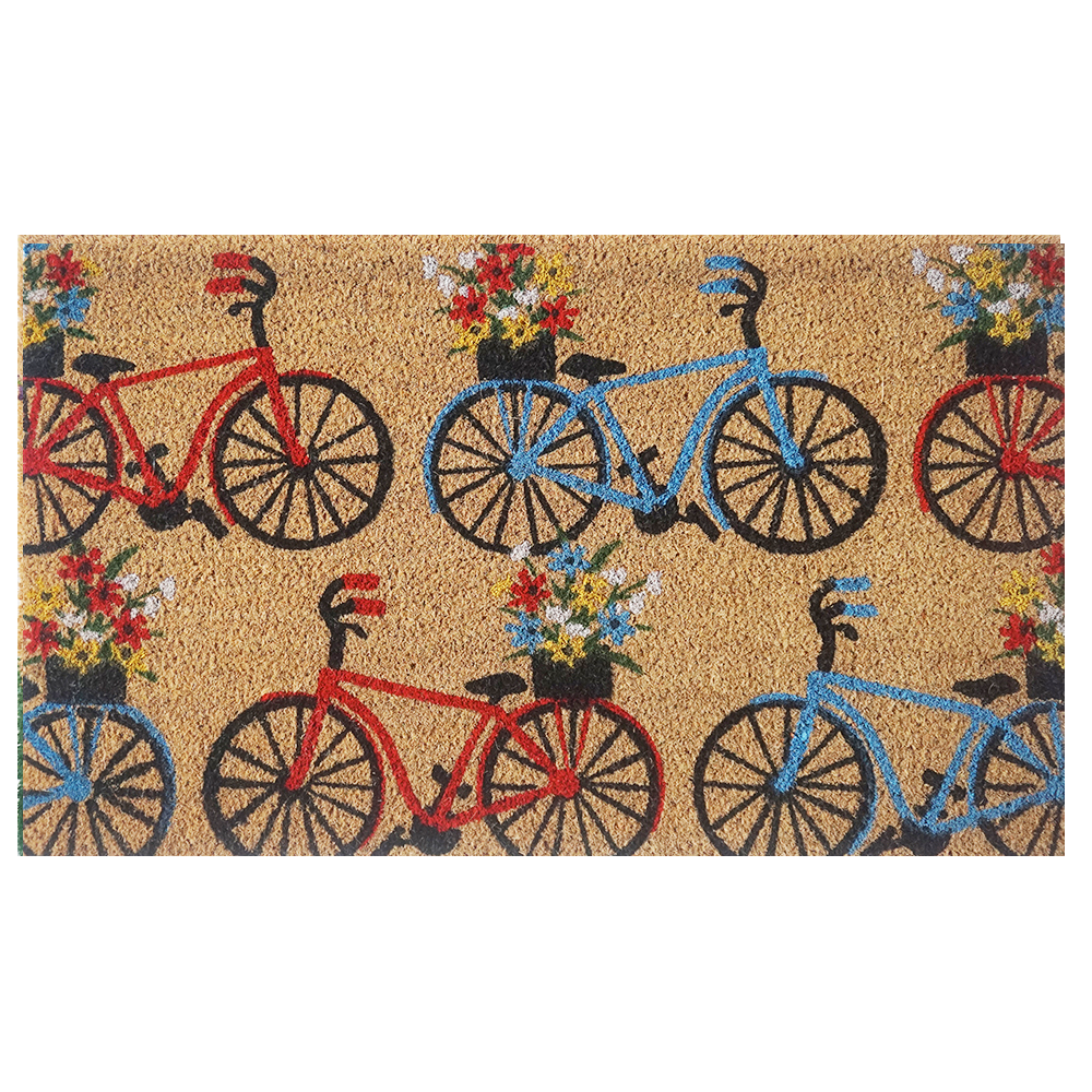 Limpiapiés bicicletas fibra de coco 45 x 75 cm