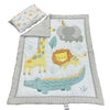 Set Cubrecama Cuna + Cojin Animales