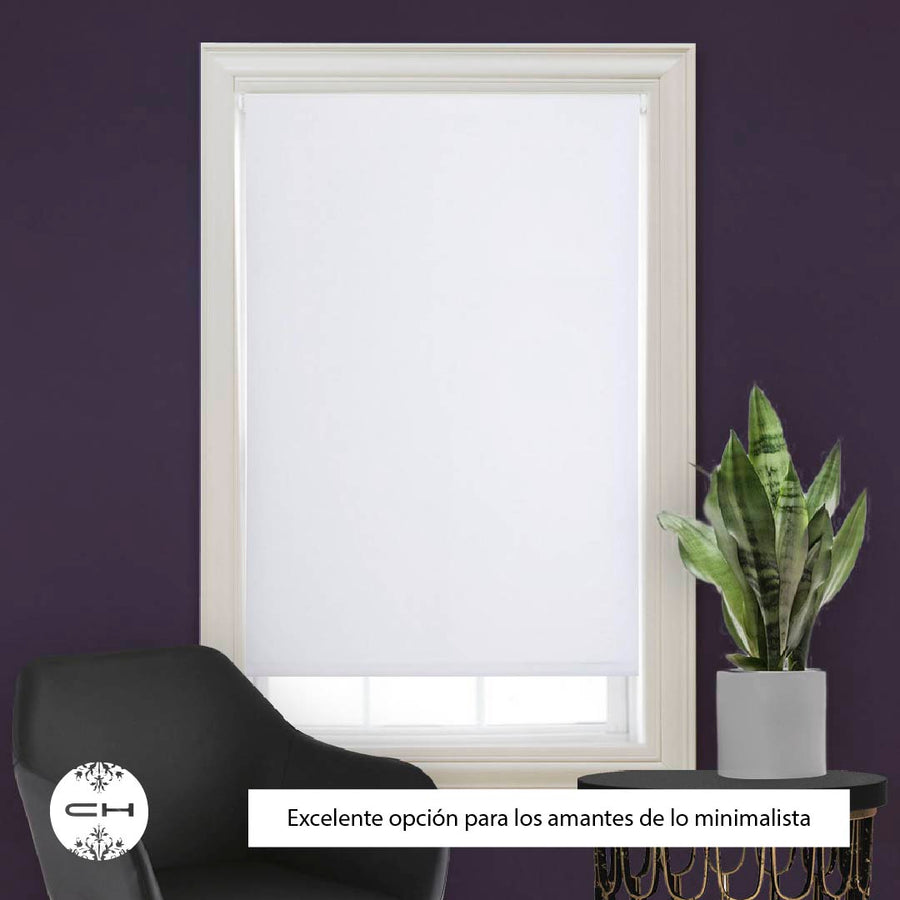 Cortina Roller Blackout 120 X 165 Cm Marfil