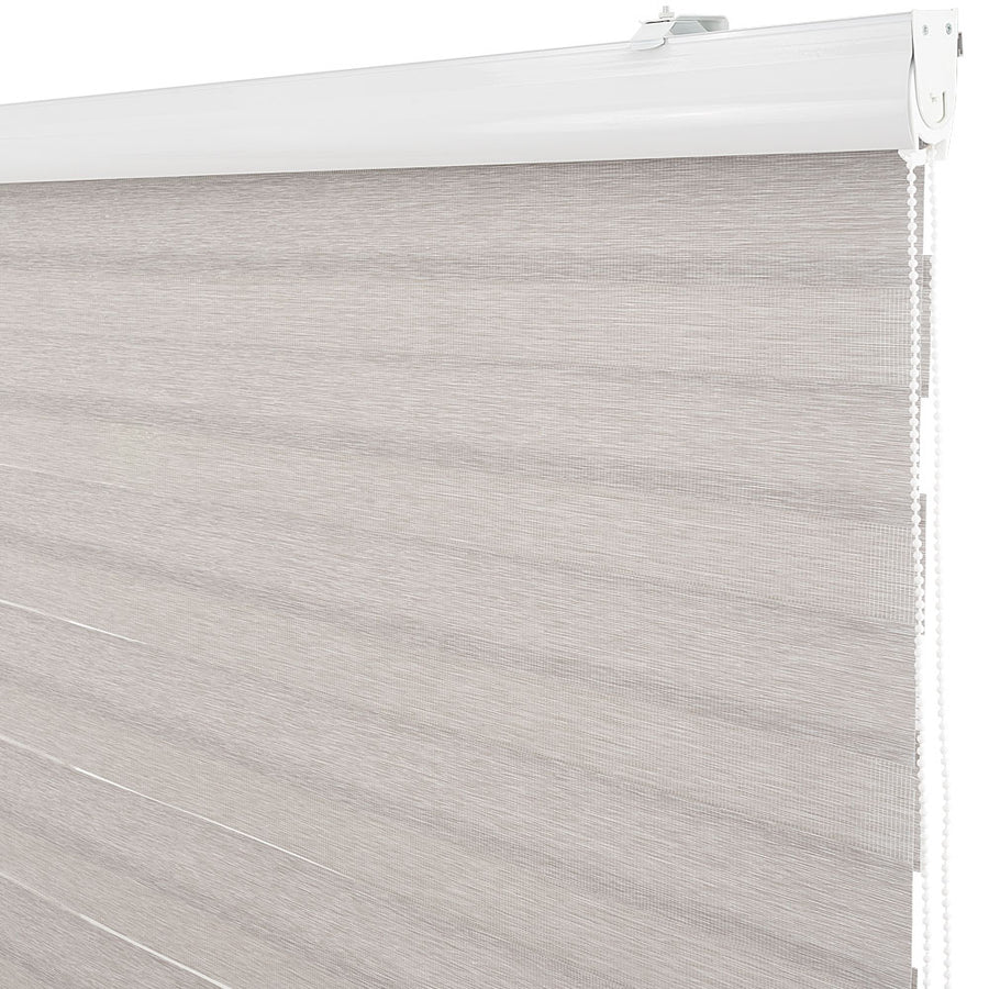 Cortina Duo Con Cenefa Premium 200X240Cm Color Gris Plata