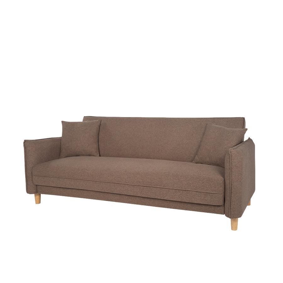 Sofa Cama 3 Cuerpos Ribe Color Chocolate