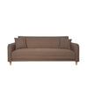 Sofa Cama 3 Cuerpos Ribe Color Chocolate