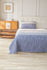 Quilt Sherpa Estampado Blue Frames