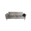 SOFA CAMA 3 CUERPOS GROMO GRIS ACERO