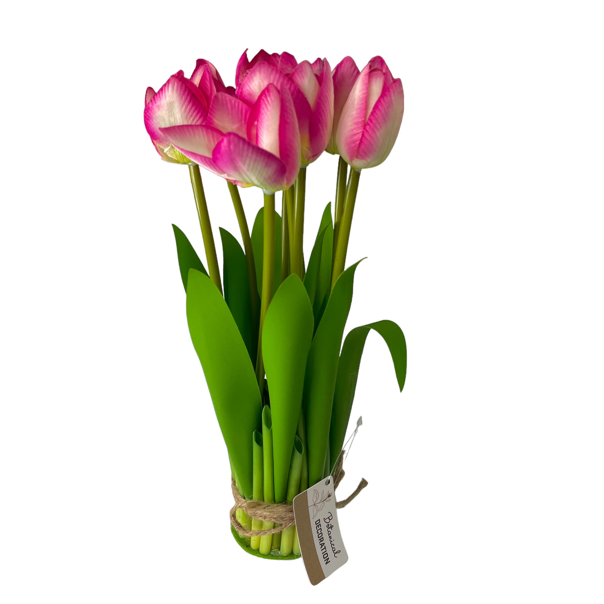 Ramo de tulipanes artificiales LEANA, rosa, 30cm, Ø20cm